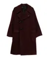 Tagliatore Long-sleeved Coat In Brown