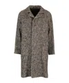 Tagliatore Unlined Tweed Coat Coats Grey In Gray
