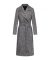 Tagliatore Caitlyn Virgin Wool Blend Maxi Coat In Gray