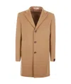 Tagliatore Long-sleeved Coat In Nude