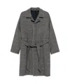 Tagliatore Prince Of Wales Virgin Wool And Cashmere Blend Coat In Pattern