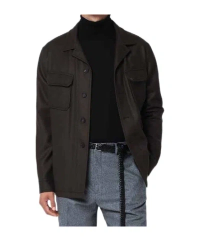 TAGLIATORE TAGLIATORE DIAGONAL LONG SLEEVED OVERSHIRT