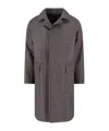 Tagliatore Houndstooth Pattern Jacket With Structured Collar And Flap Pockets In Multi