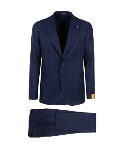 Tagliatore Long-sleeved Suit In Black