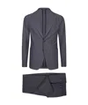 Tagliatore Long-sleeved Suit In Black