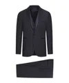 Tagliatore Wool Three-pieces Suit In Black