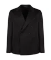 Tagliatore Long-sleeved Suit Coat In Black