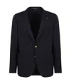 Tagliatore Men's Single-breasted Virgin Wool Jacket In Black
