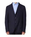 Tagliatore Long-sleeved Suit Coat In Black