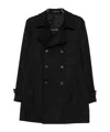 Tagliatore Long-sleeved Suit Jacket In Black