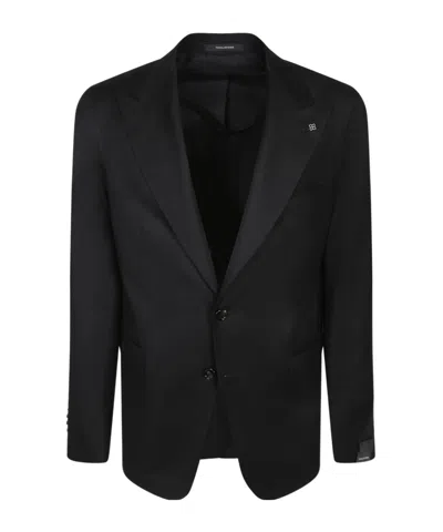 TAGLIATORE TAGLIATORE TWO-BUTTON WOOL-SILK JACKET