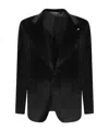 Tagliatore Long-sleeved Suit Jacket In Black