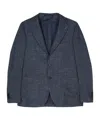 Tagliatore Single-breasted Jacket With Notch Lapel In Black