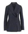 Tagliatore Long-sleeved Suit Jacket In Blue