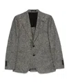 Tagliatore Long-sleeved Suit Jacket In Gray