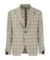 TAGLIATORE TAGLIATORE SINGLE-BREASTED CHECKED JACKET