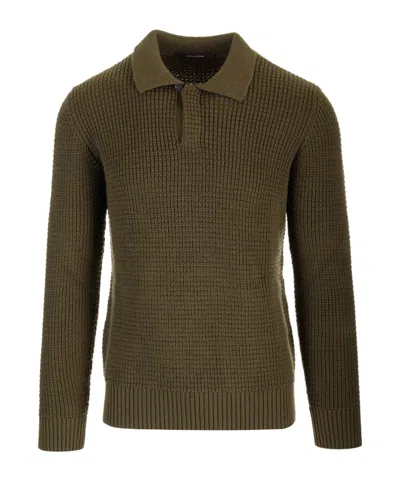 Tagliatore Long-sleeved Sweater In Green