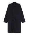 Tagliatore Salomon Unlined Vigin Wool Coat In Blue