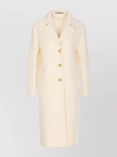 TAGLIATORE LONGLINE COAT WITH NOTCHED LAPELS AND POCKETS