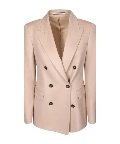 Tagliatore Long-sleeve Blazer In Neutral