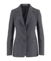 Tagliatore Herringbone Pattern Wool And Cashmere Jacket In Gray