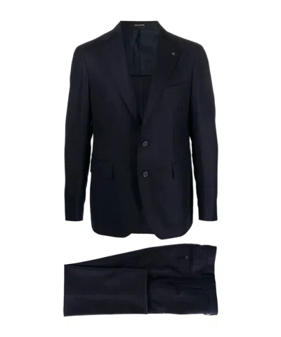 Tagliatore Long-sleeve Suit Set In Black