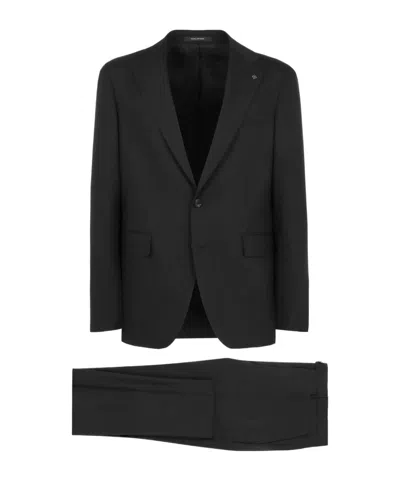 Tagliatore Long-sleeve Suit Set In Black