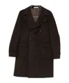 Tagliatore Double-breasted Coat In Brown
