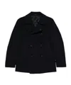 Tagliatore Double-breasted Wool Coat In Blue