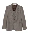 Tagliatore Houndstooth-pattern Blazer In Gray