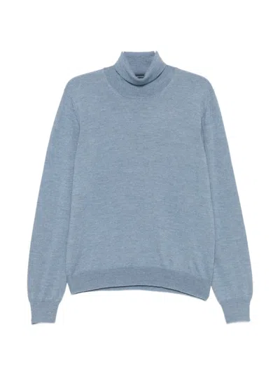 Tagliatore Long-sleeves Sweater In Blue