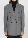 Tagliatore Loreley Double-breasted Wool Blazer With Peak Lapels In Burgundy