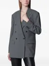 Tagliatore Loreley Double-breasted Blazer In Gray