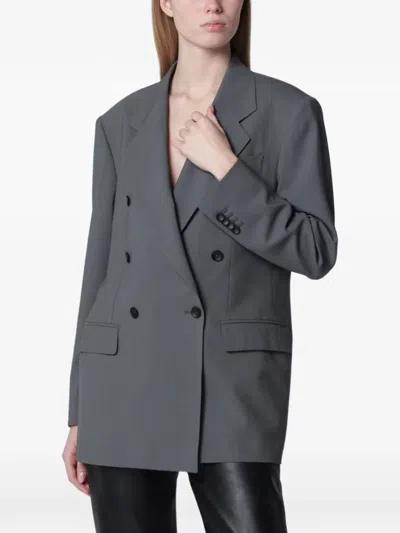 Tagliatore Loreley Double-breasted Blazer In Gray