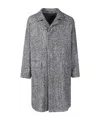 Tagliatore Black Single-breasted Coats In Gray