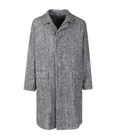TAGLIATORE TAGLIATORE NOTCHED-COLLARED BUTTONED PEACOAT