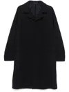 Tagliatore Blue Wool Blend Coat In Blue