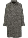 Tagliatore Gray Cotton Blend Coat In Gray