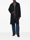 Tagliatore Single-breasted Coat Featuring Back Vent In Black