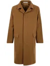 Tagliatore Loyd Wool And Cashmere Coat In Brown