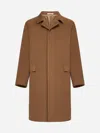 Tagliatore Loyd Wool And Cashmere Coat In Camel