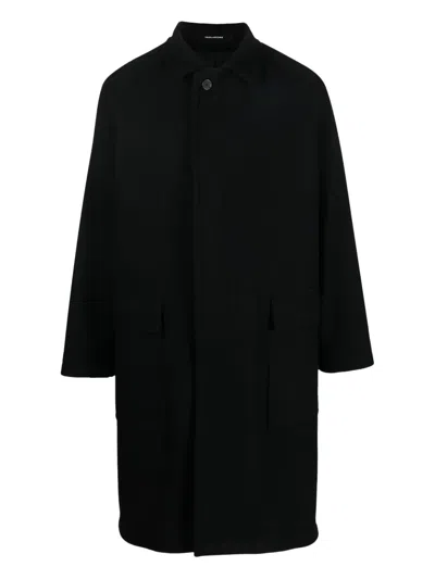 Tagliatore Loyds Buttoned Coat In Black