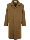 Tagliatore Loyd Wool And Cashmere Coat In Brown