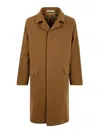 Tagliatore Loyd Wool And Cashmere Coat In Brown