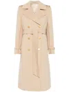 Tagliatore 'luanne' Belted Double-breasted Coat In Neutrals