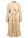 Tagliatore 'luanne' Belted Double-breasted Coat In Beige