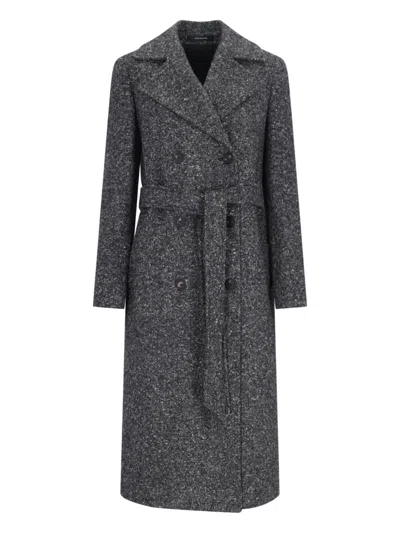 Tagliatore Luanne Double-breasted Coat In Grey