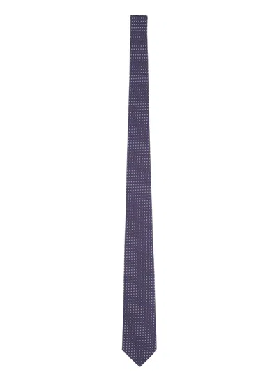 Tagliatore Luxury Silk Tie For Men In White
