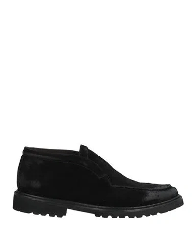 Tagliatore Man Ankle Boots Black Size 9 Calfskin