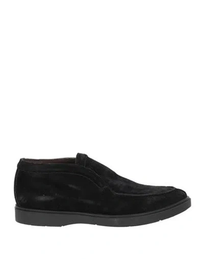 Tagliatore Man Ankle Boots Black Size 9 Leather